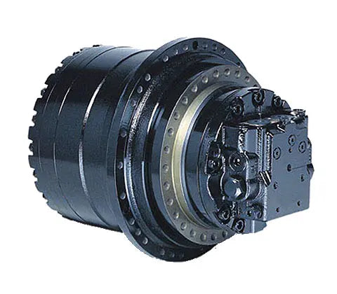 Excavator travel motors for track drive and movement