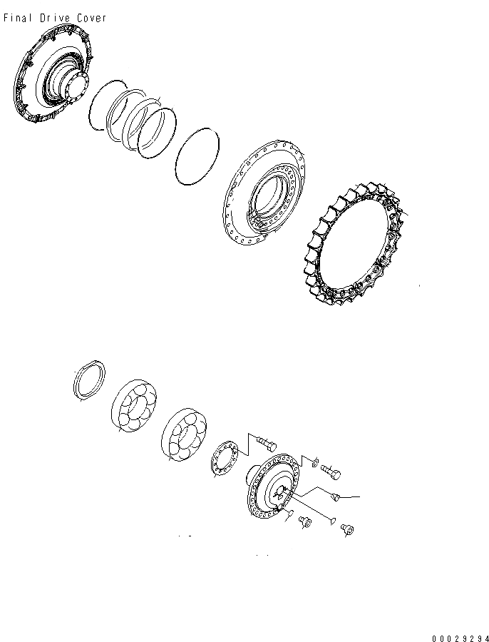 154-27-71630 Sprocket Segments for Dozer D85 D85EX