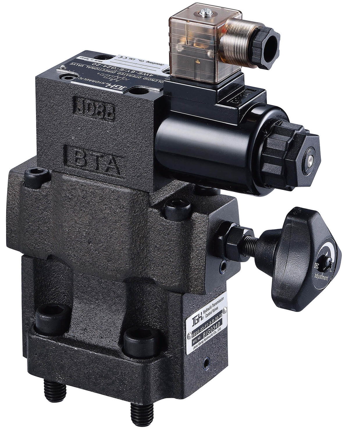 Hydraulic Solenoid Pressure Relief Valve SBSG Series SBSG-03/06/10 220V – Excavator Control Valve