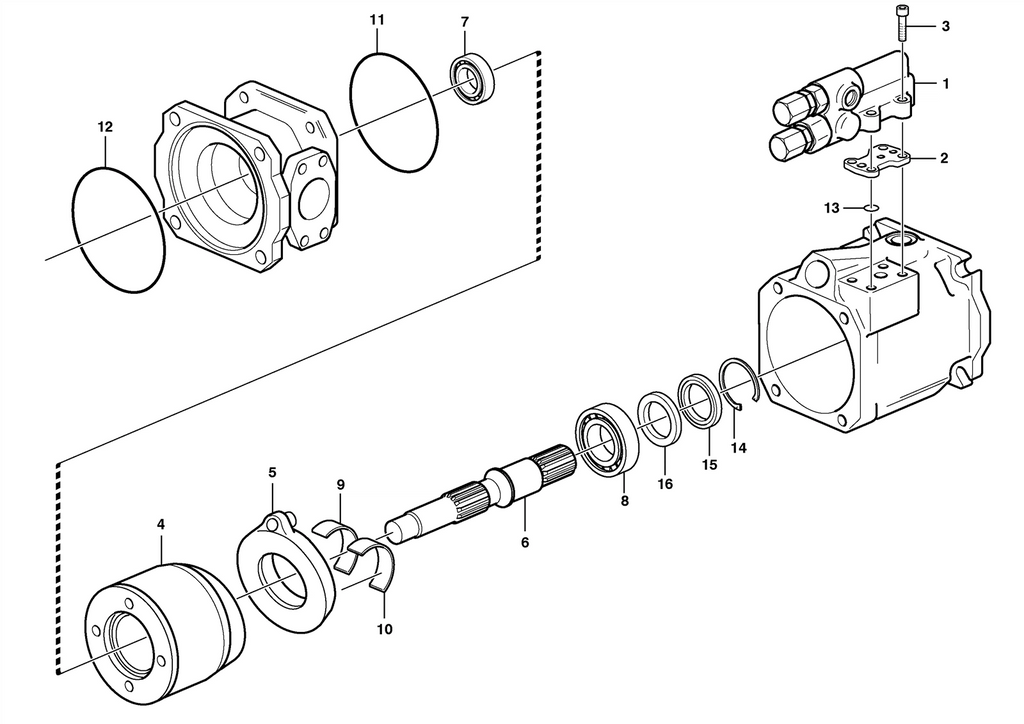 Hydraulic Pump 17487698 for Volvo A35F A35G A40F A40G