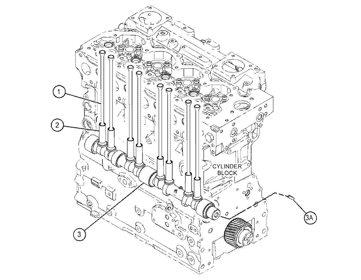 Camshaft 454-0683 for CAT 320GC Excavator