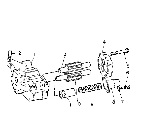 Engine Oil Gear Pump 1W-0729 for CAT SR4 Generator
