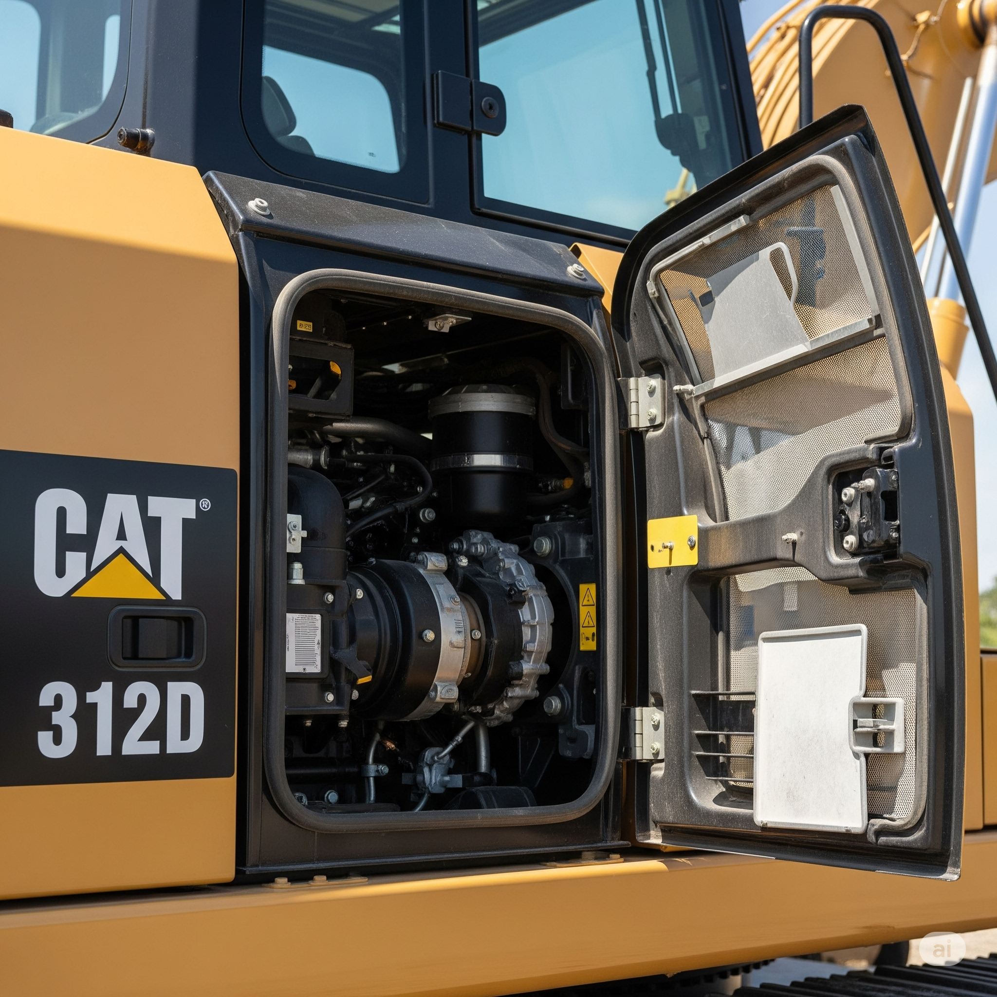CAT 312D Excavator Engine Doors - ISO9001 Certified