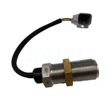 Load image into Gallery viewer, Revolution Speed Sensor 3034572 for Cummins B3.3 with metal housing and connector wire. Genuine OEM replacement part.