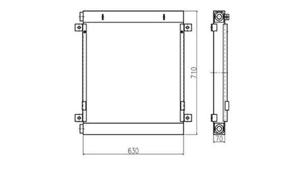 Heat Exchanger oil cooler 118-9949 for cat excavator E311B E312B