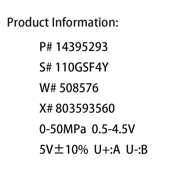 Buy Pressure Switch 508576 - OEM Replacement Available