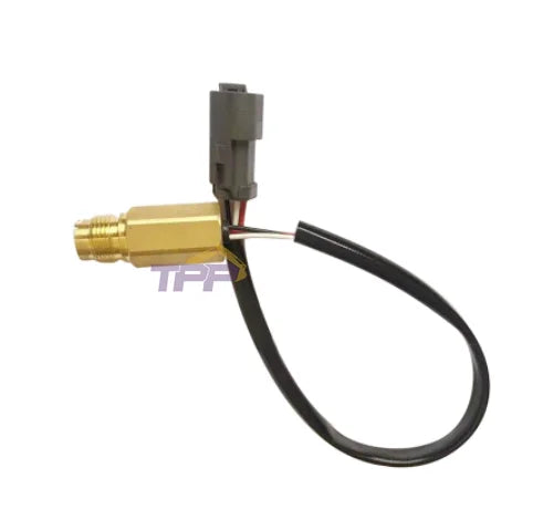 Revolution Sensor 258-4521 for CAT Truck, featuring a brass body and electrical connector, new OEM replacement part.