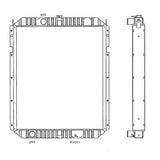 Water Tank Radiator 124-1762 For Caterpillar CAT 330B 330B L E330B Excavator