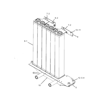 Radiator Core 223-5111 for Cat D6R, D6R III & D6T Dozers