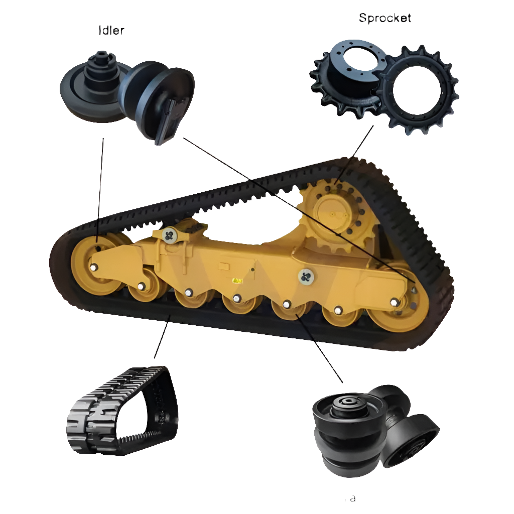 Skid Steer Loader Undercarriage Parts CTL60 TL8 TL8RW TL26-2 TL126 TL130 TL230 08801-40000 Front Idler