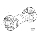 VOE15013306 - Propeller Shaft for A35, A40, A45 Articulated Haulers  - VMP