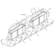 CAT 3516C 245-4621 2454621 Radiator Aluminum Core