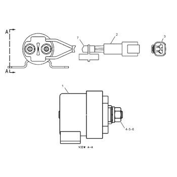 Magnetic Switch Relay 254-3783 for CAT 966G