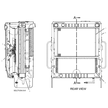 Radiator 241-6949 180-7004 for CAT 12H/140H Grader