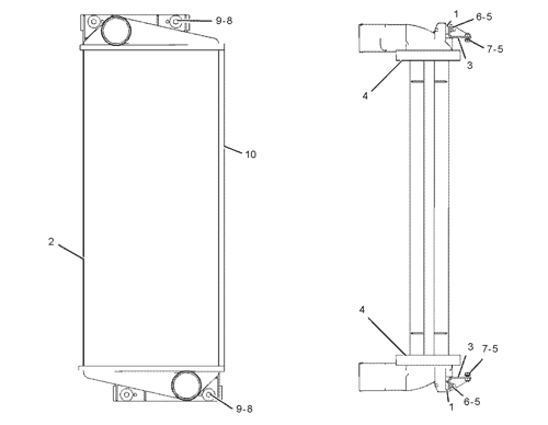 Oil Cooler Core Assembly 136-7731 1367731 for Cat 938G