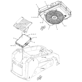 Radiator & Cooler Assy 258-3457 2583457| Caterpillar 289C