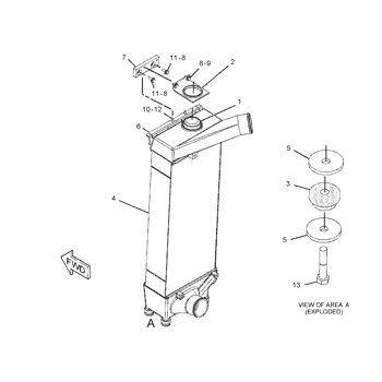 Core Assembly-Aftercooler 209-8364 for Cat D8 Models