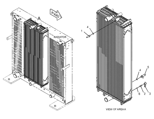 Radiator 335-5459 3355459 for Cat E336E/F Excavator