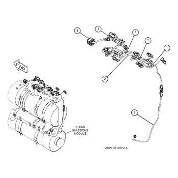 Wiring Harness Assembly 4672298 467-2298 for Caterpillar 735C ...