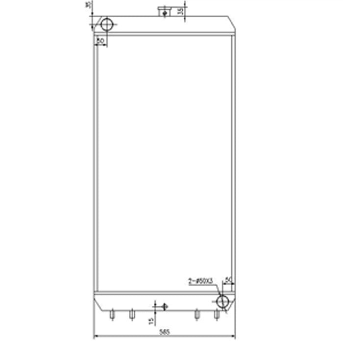 Radiator 263G2-12202 263G212202A for Hitachi ZW220 Wheel Loader