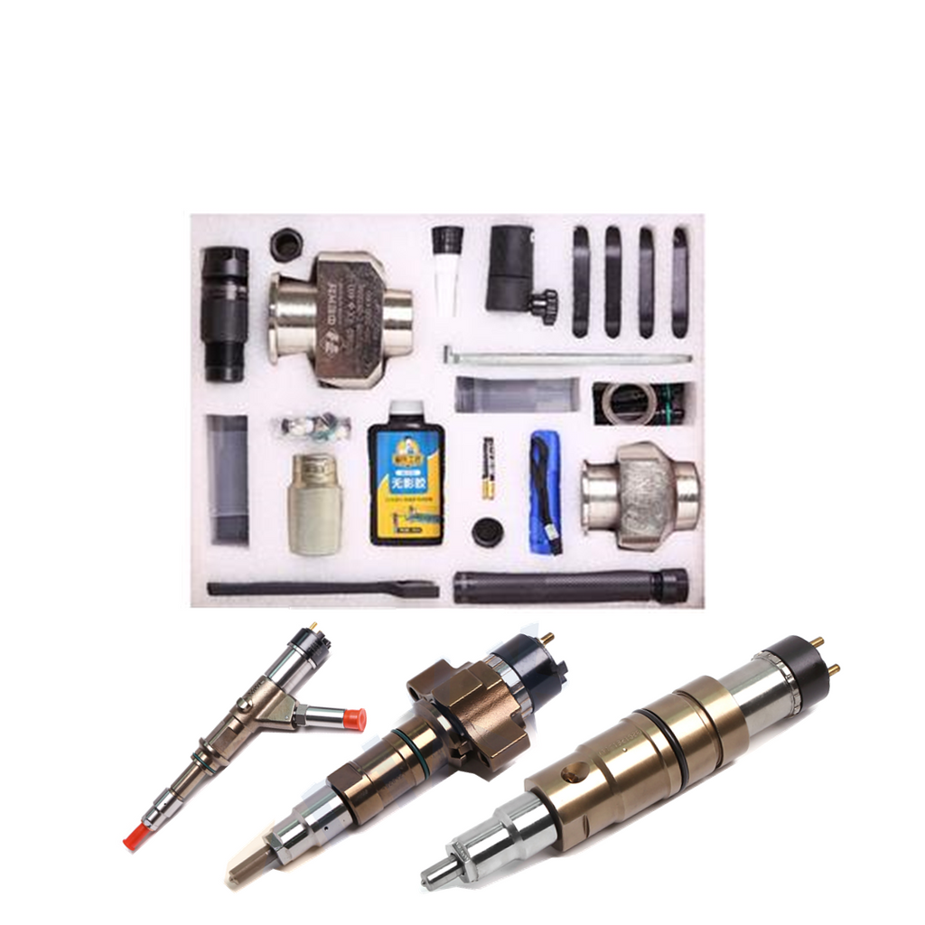 Auto repair injector disassembly tool set common rail diesel injector remove and measurement tool kit for cummins scania