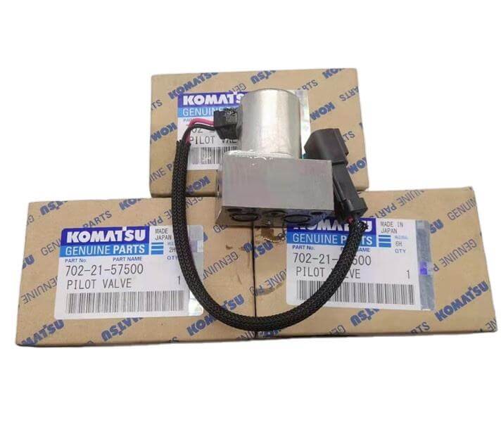 Hydraulic main pump solenoid valve 702-21-57400 for Komatsu excavator ...