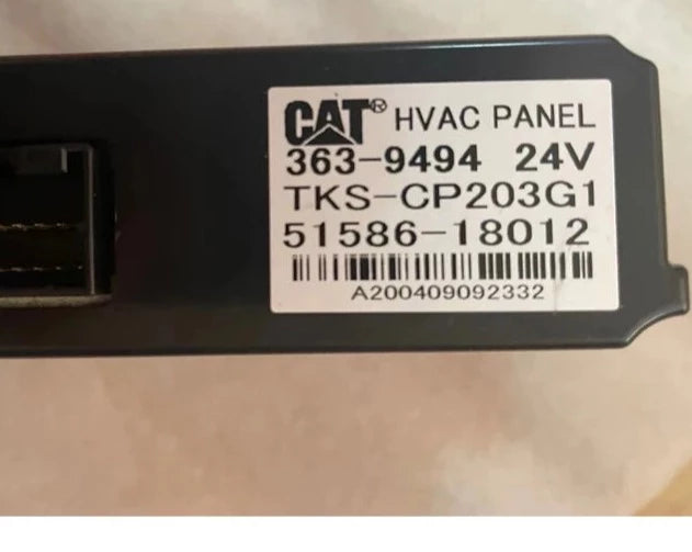 HVAC Panel 363-9494 for Caterpillar E330E E349E E374F E390F E336F 336E 349E 349F 51586-18012 146570-8020 293-1163 245-7847