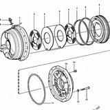 VOE 11037577 Transmission Clutch Plate friction disc for volvo wheel loader L150 L180 L220