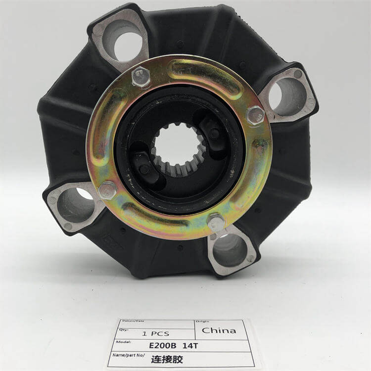 Flexible Rubber Coupling Hydraulic Pump Coupling Excavator Teeth Coupl ...