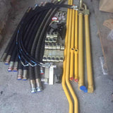 Auxiliary line for excavator hydraulic breaker piping line kits hydraulic excavator pipe clamp Hydraulic Oil Hose Piping